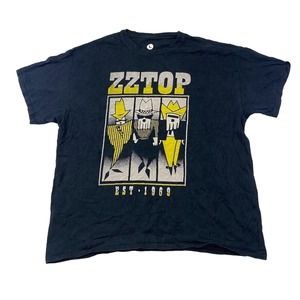 ZZTOP 2019 Tour Graphic Tee Thrifted Vintage Style Size L